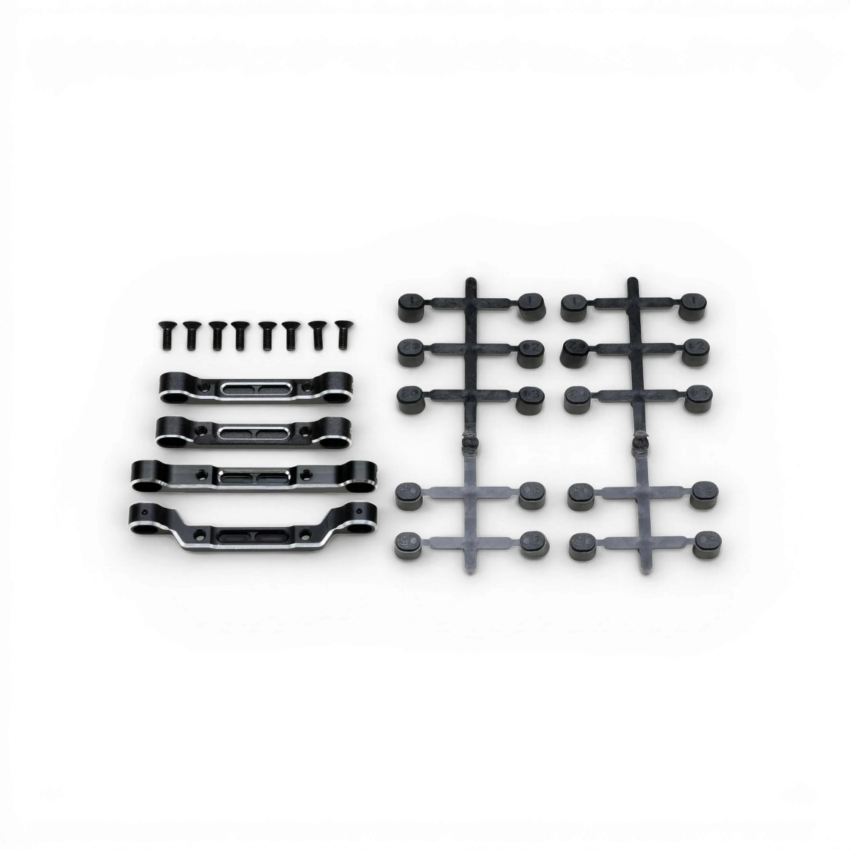 Support de suspension en aluminium pour RD2.0, pièce détachée Team Yokomo, visible en image, léger et robuste.