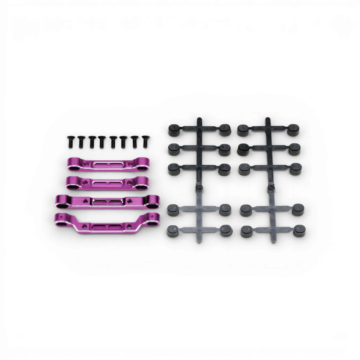Support de suspension en aluminium pour RD2.0, pièce détachée de haute qualité de Team Yokomo, visible en image.