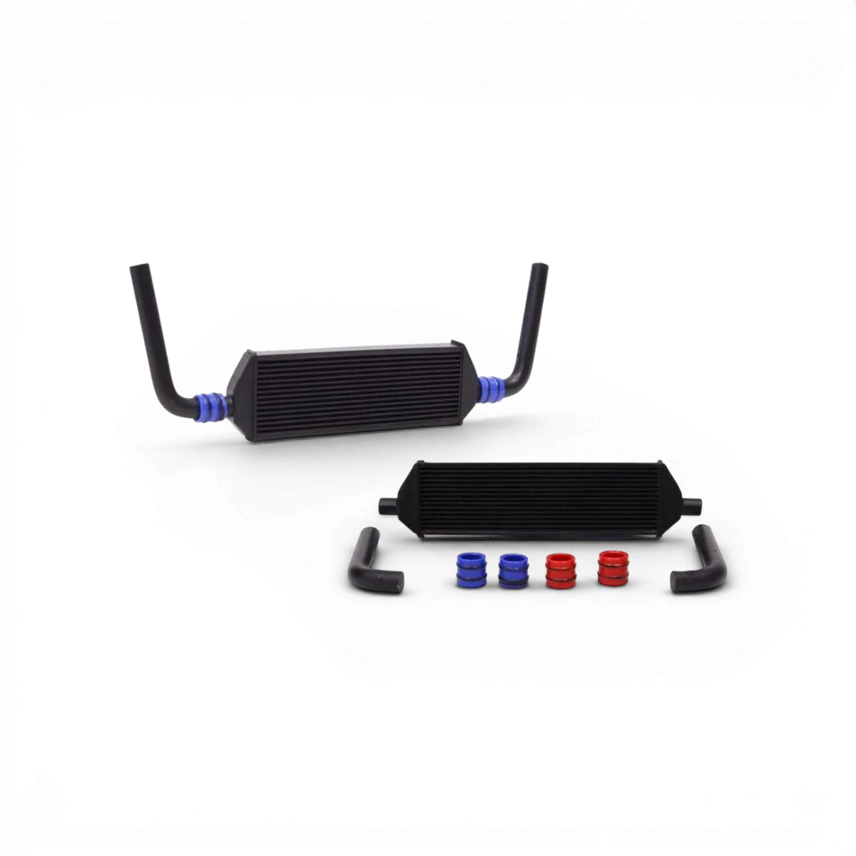 Ensemble d'intercooler à profil bas de la marque Src Sideways RC, avec kit complet pour personnalisation.