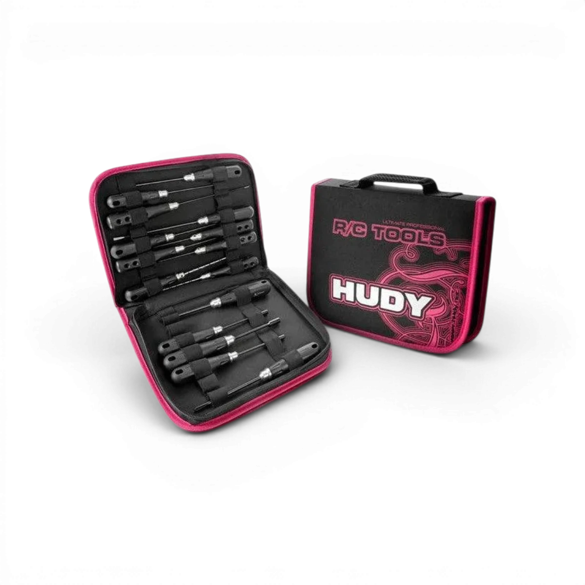 Ensemble d'outils Hudy PROFITOOL avec trousse de rangement, accessoires pour l'entretien et la réparation.