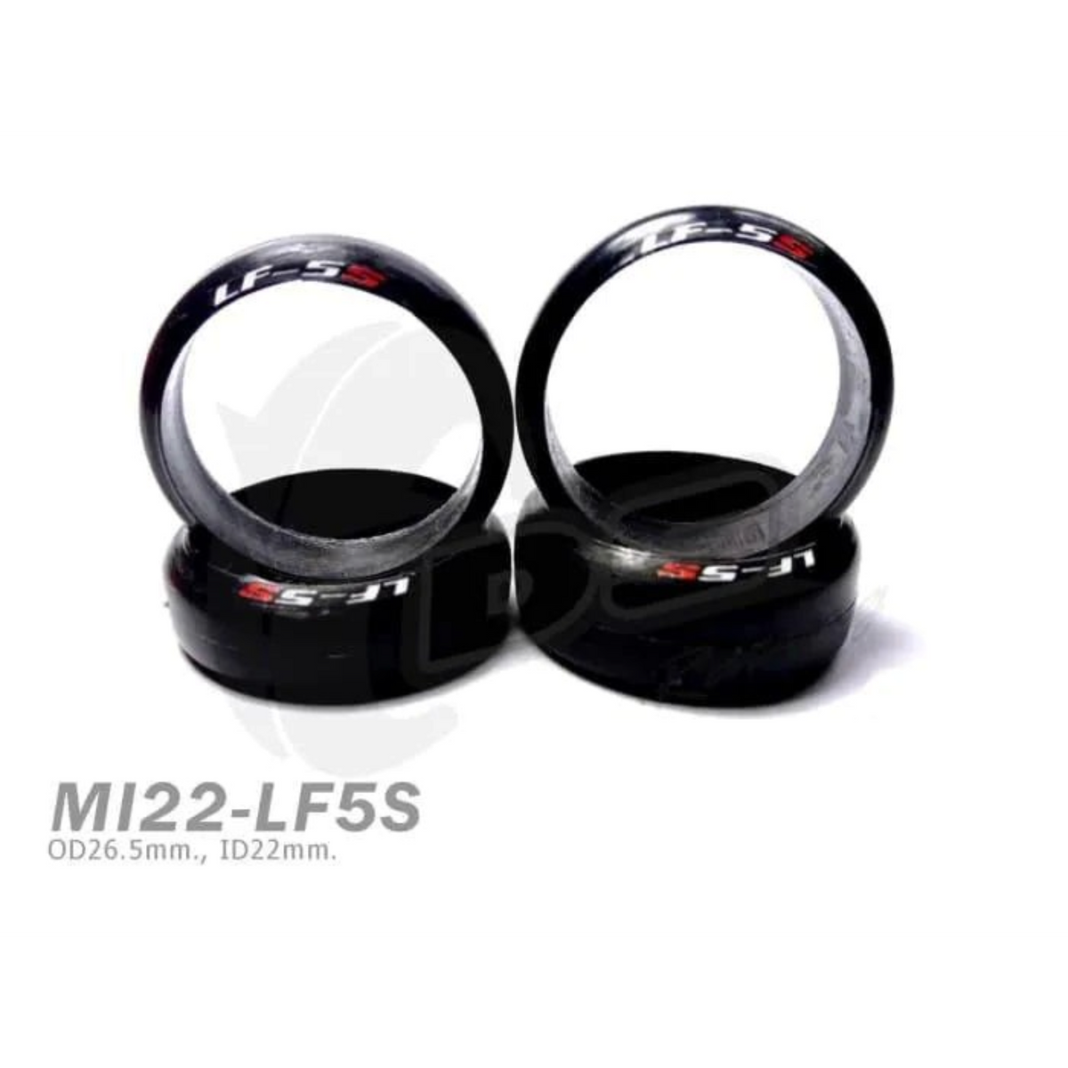 Set de 4 pneus DS Racing 22 mm Mini-Z LF5S, largeur 11 mm, pour roues de voiture RC