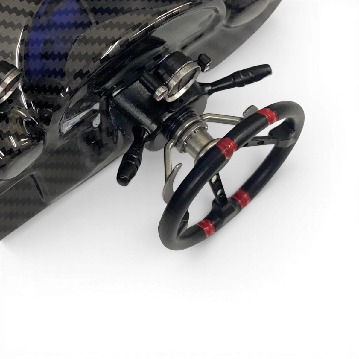 Ensemble de volant pour voiture RC 1/10 de Pandora RC, personnalisé avec design coloré et poignée ergonomique.