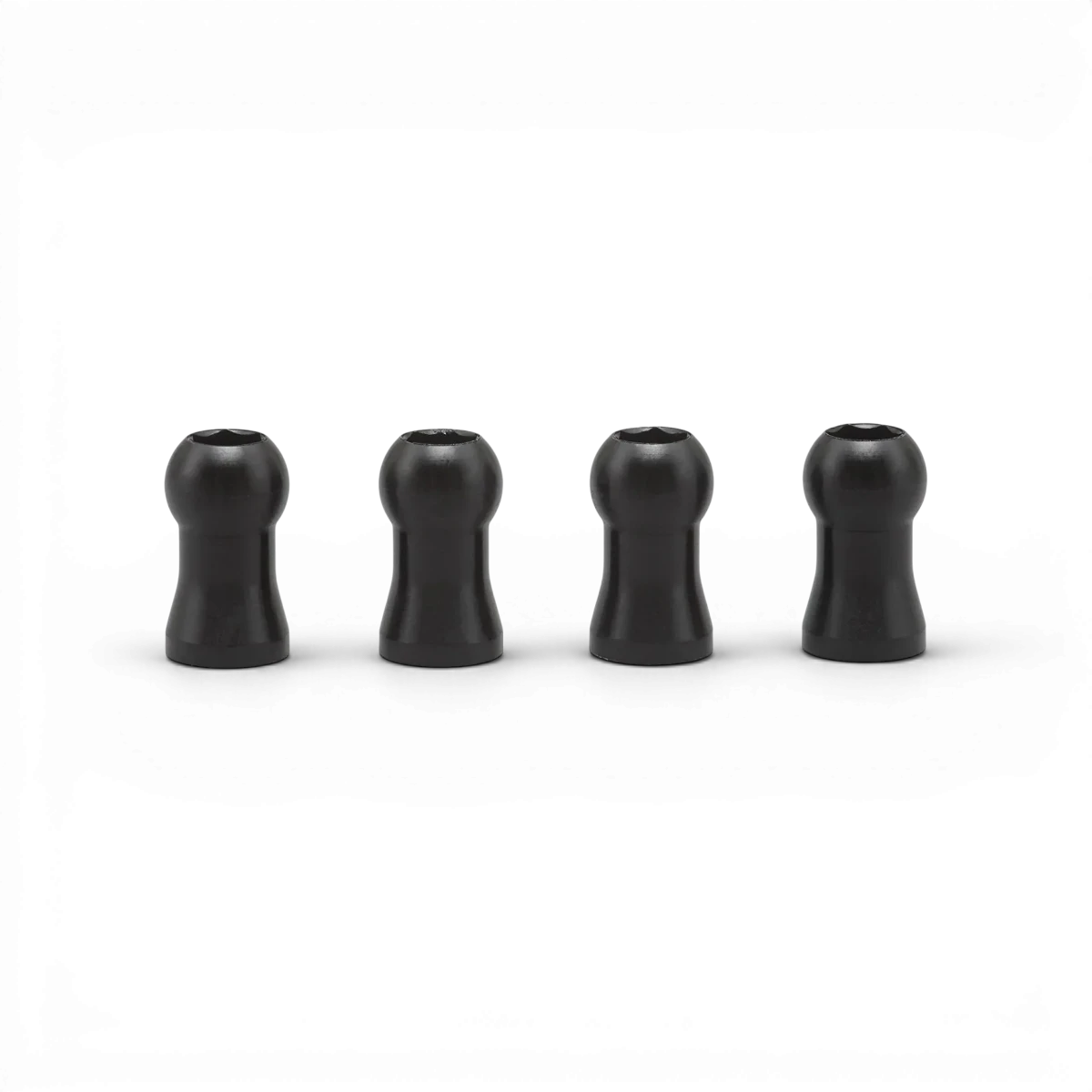 Capuchon de choc pour suspensions SLF Big Bore Team Yokomo, pièce détachée pour voitures RC, en plastique noir.