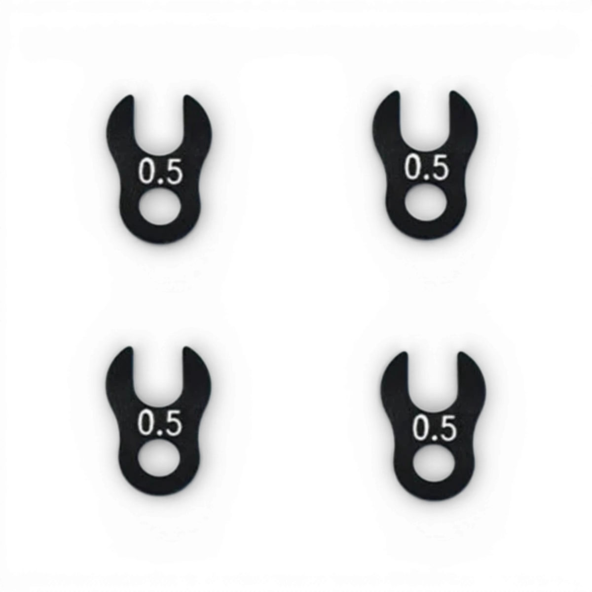 Pièces détachées Spacers Crab 0,5 mm, lot de 4, pour modèles RC, marque Team Reve D, visible en image.