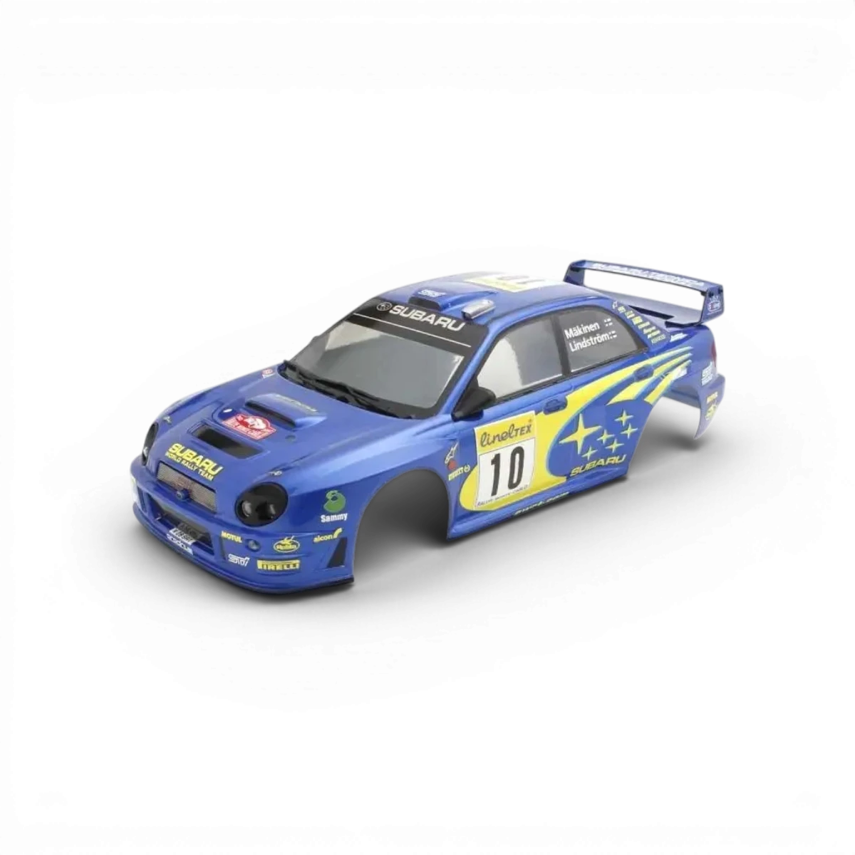 Modèle réduit de carrosserie Subaru Impreza WRC 2002 Kyosho, détails précis et design réaliste, collection de voitures miniatures.