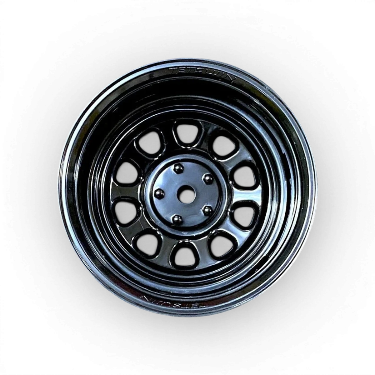 Roues Tetsujin Sunflower noir/noir pour vélo, design élégant avec motifs floraux noirs sur fond sombre.