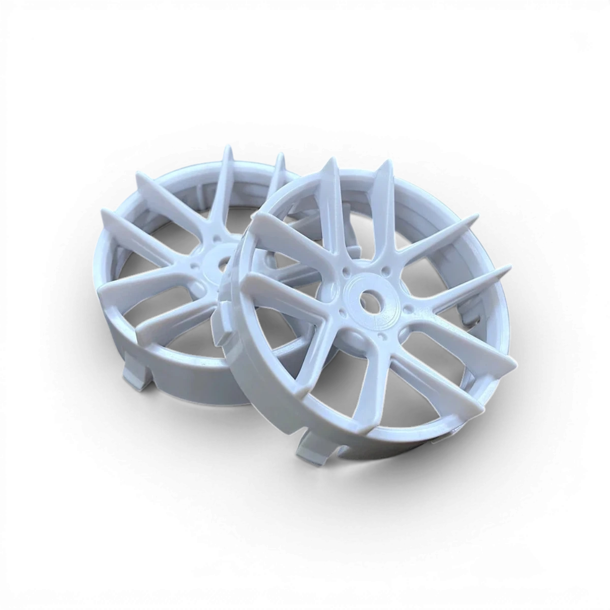 Centre de roue Super RIM Jasmine blanc de la marque Tetsujin, avec finition élégante et design moderne.