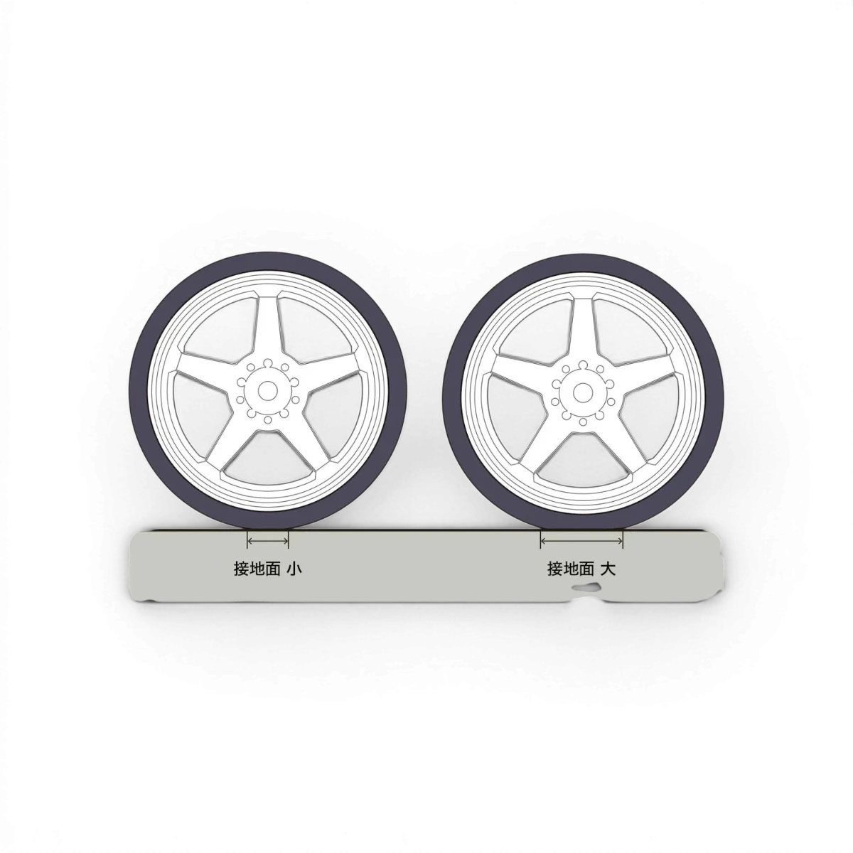 Jantes noires G-force Super Traction Hayate N-6 Drift Offset+6, roues de voiture sport pour drift et performance.