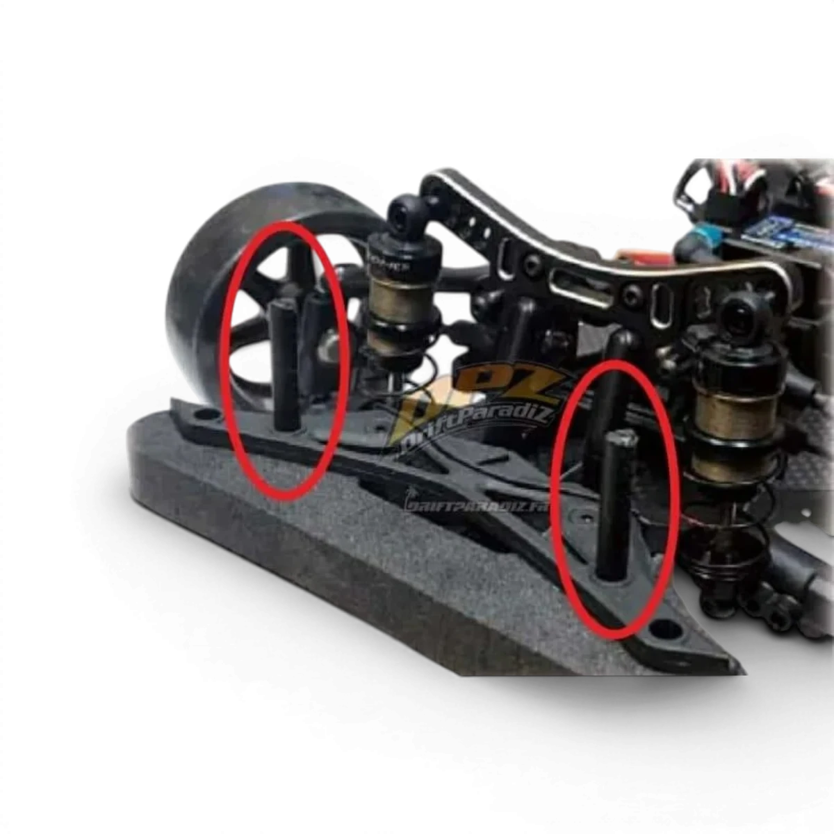 Support aimanté invisible pour RDX, MST ou Tamiya, conçu par Topline, utilisé pour la customisation de modèles radiocommandés.