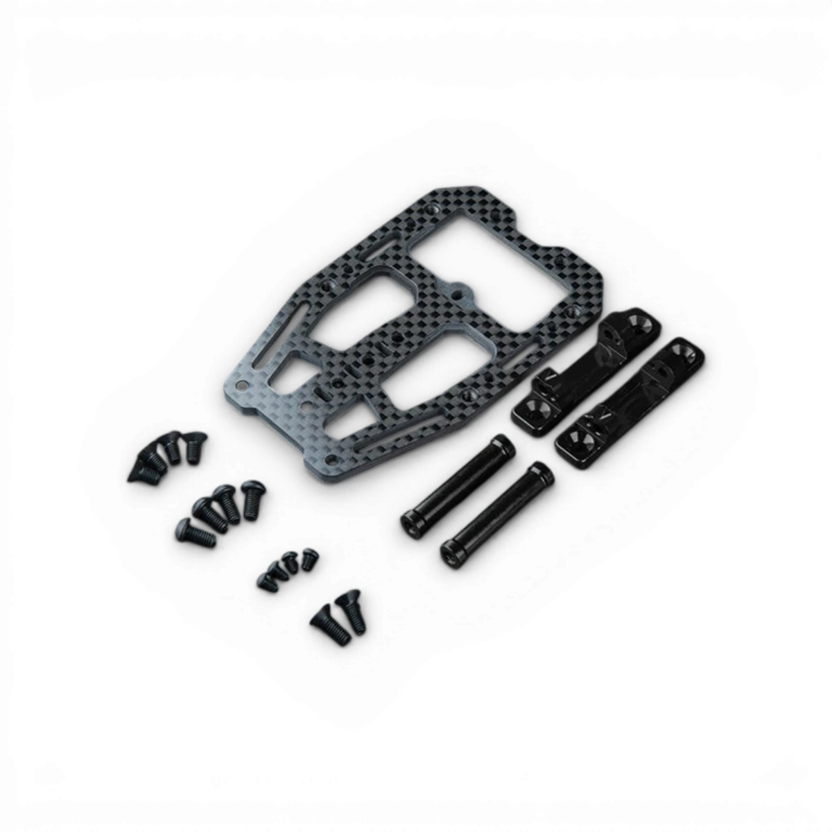 Support avant en carbone allégé RMX 4, pièce détachée pour vélo, fabriqué par Max Speed Technology, visible en vue frontale.