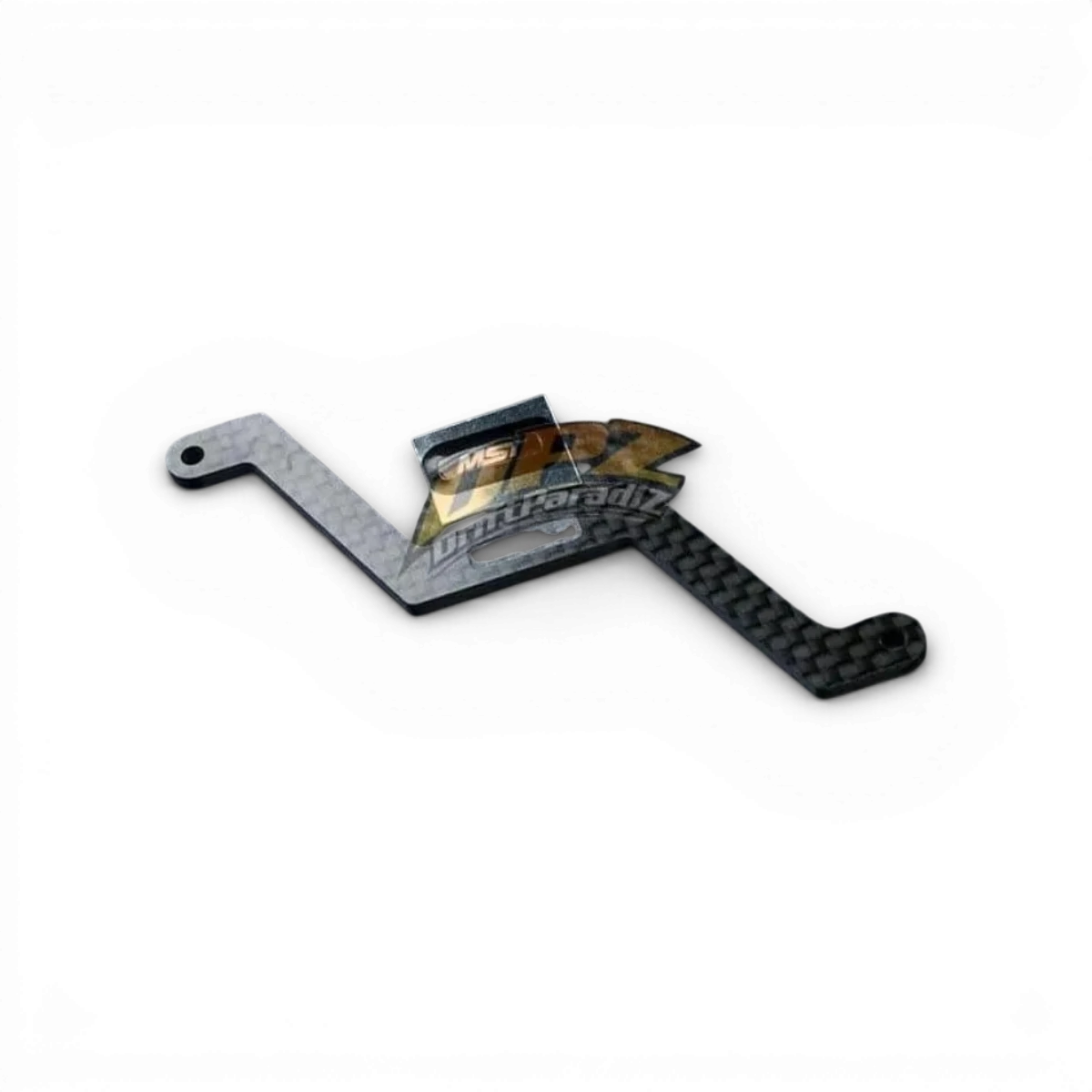 Support de batterie en carbone Max Speed Technology pour RMX 2.5, pièce détachée robuste et léger, visible sous la batterie.