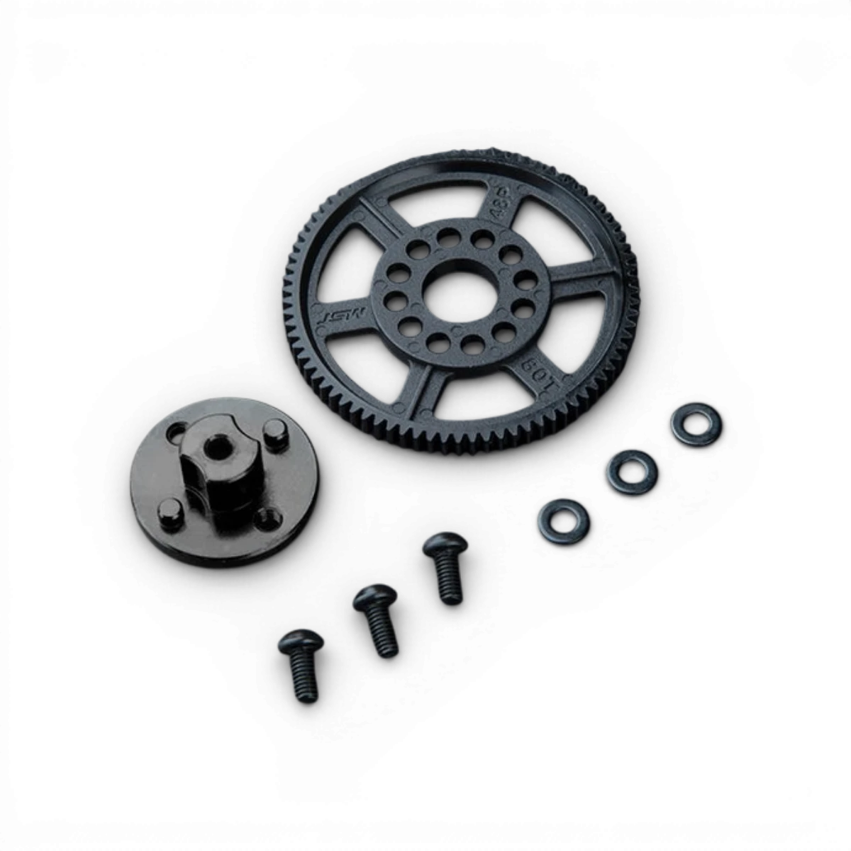 Support de couronne en aluminium RMX 4 de Max Speed Technology, pièce détachée pour vélo, visible avec fixation solide.