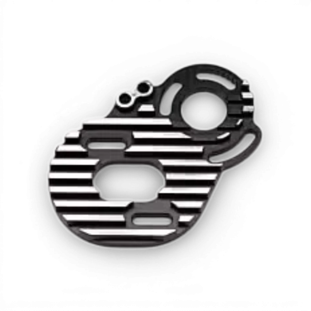 Support moteur en aluminium spécial RR pour voiture RC, pièce détachée de la marque Team Yokomo, avec fixation solide et durable.