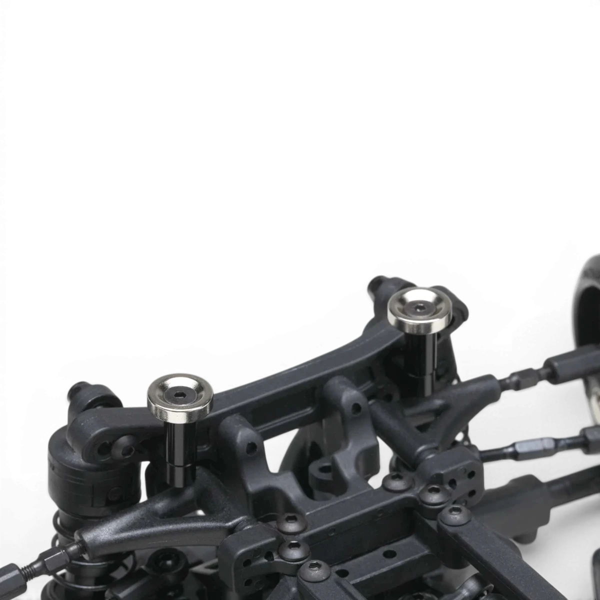 Support de carrosserie avant aimanté pour voiture RC Team Yokomo, pièce détachée robuste et facile à fixer.
