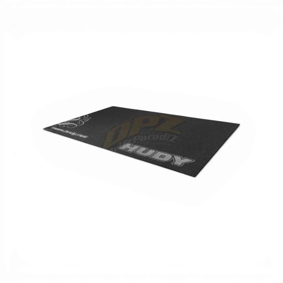 Tapis de stand Hudy de 750x1200mm, accessoire robuste avec surface antidérapante pour événement ou exposition.