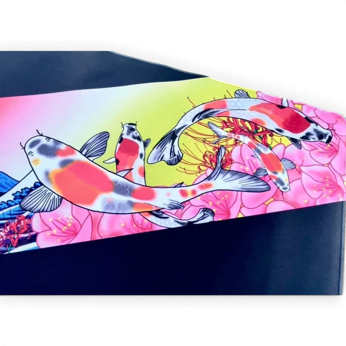 Tapis de stand JDM édition VANEちゃん ETO Works, accessoire décoratif pour voiture, avec logo JDM et design élégant.