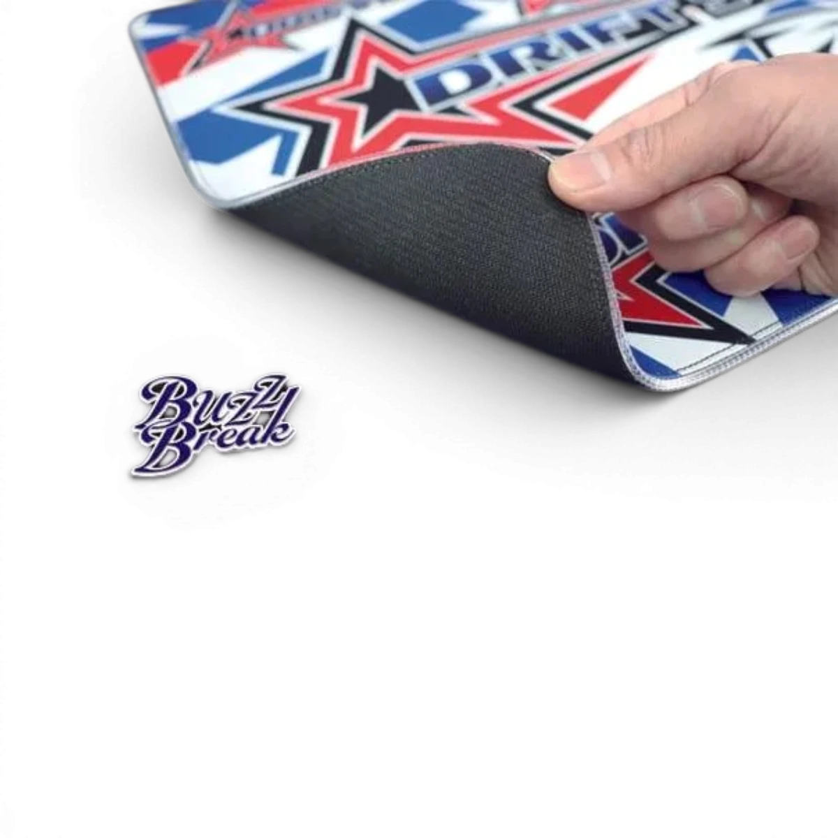 Tapis de stand LED Drift Star d'Overdose, design lumineux, taille 600x450 mm, accessoire pour événements.