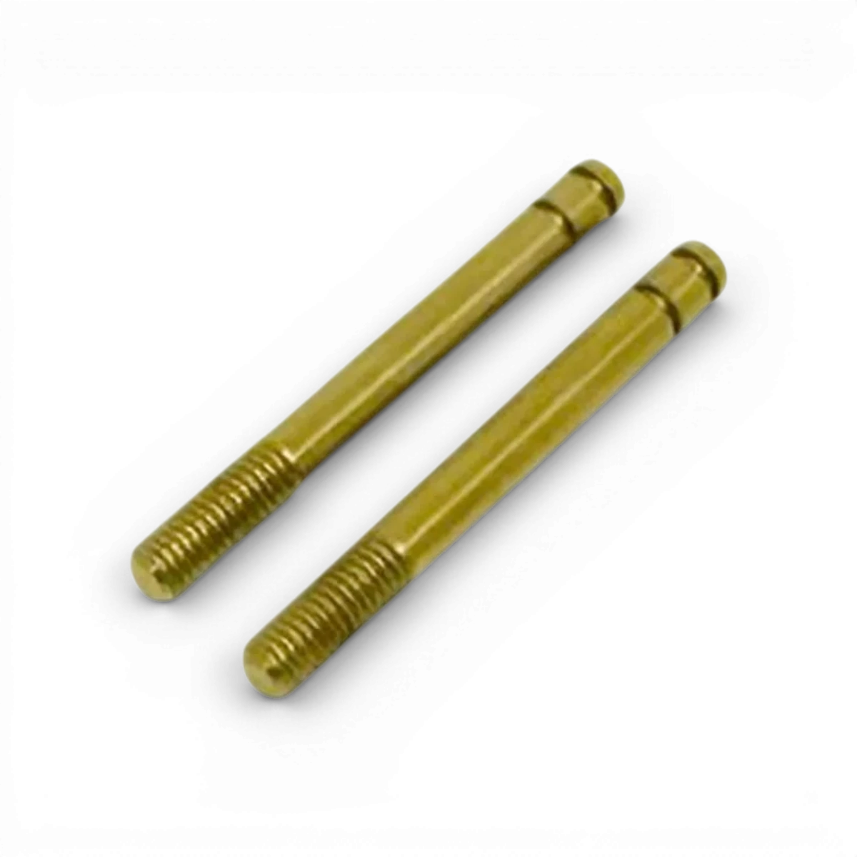 Tiges axes amortisseurs en titane traitées, diamètre 28mm, pour pièces détachées SHIBATA, visible en image.