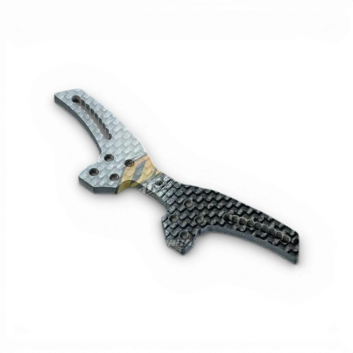 Amortisseur en carbone Max Speed Technology pour pièces détachées, vue détaillée du tour en matériau léger et résistant.
