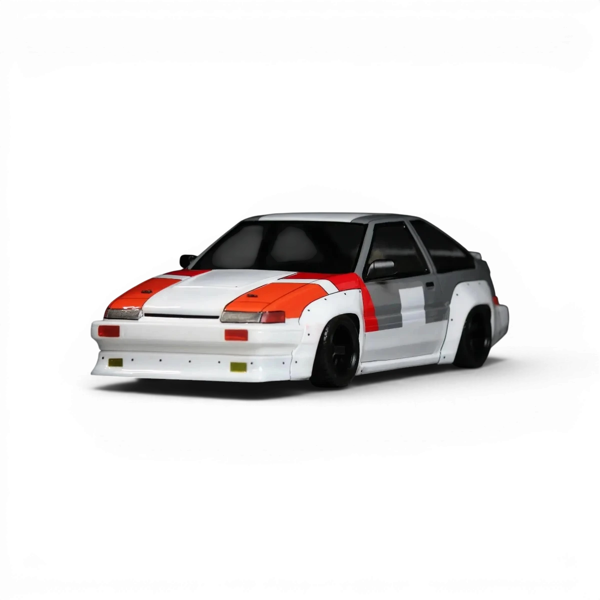 Voiture miniature Toyota AE86 Trueno N2 de Pandora RC, carrosserie détaillée pour modélisme RC.