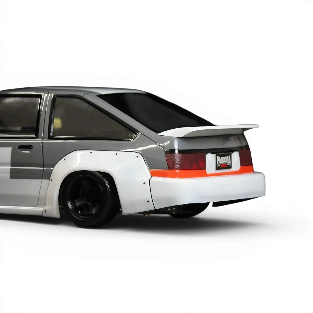 Carrosserie Toyota AE86 Trueno N2 de Pandora RC, modèle réduit détaillé pour voiture télécommandée.