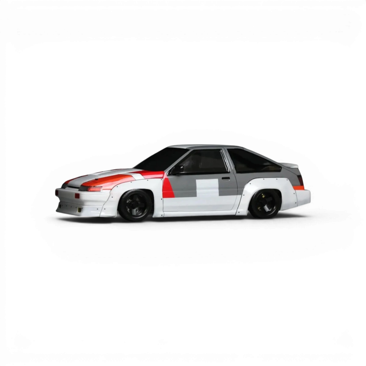 Carrosserie Toyota AE86 Trueno N2 de Pandora RC, modèle réduit de voiture de course avec détails précis.
