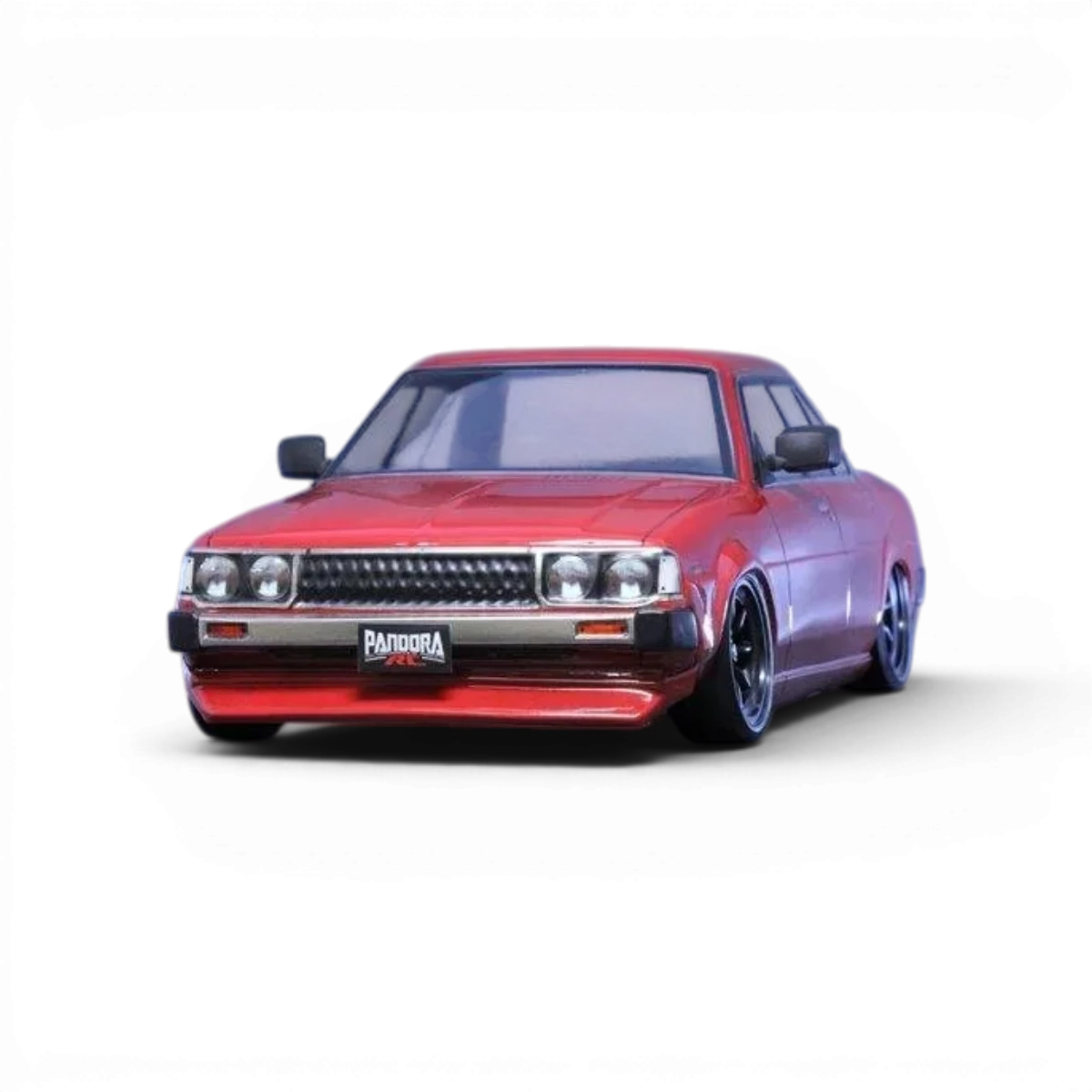 Modèle de carrosserie Toyota Corolla KE70 de Pandora RC, vue détaillée de la carrosserie pour voiture radiocommandée.