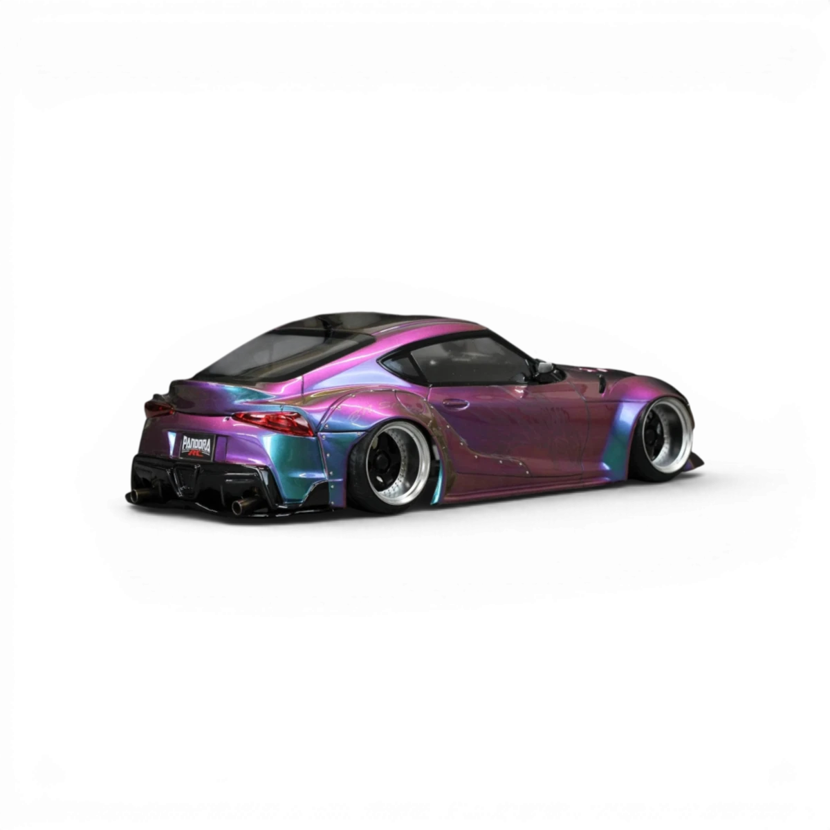 Carrosserie Toyota GR Supra A90 BLS de Pandora RC, modèle BN-Sports, avec détails réalistes et finition précise.