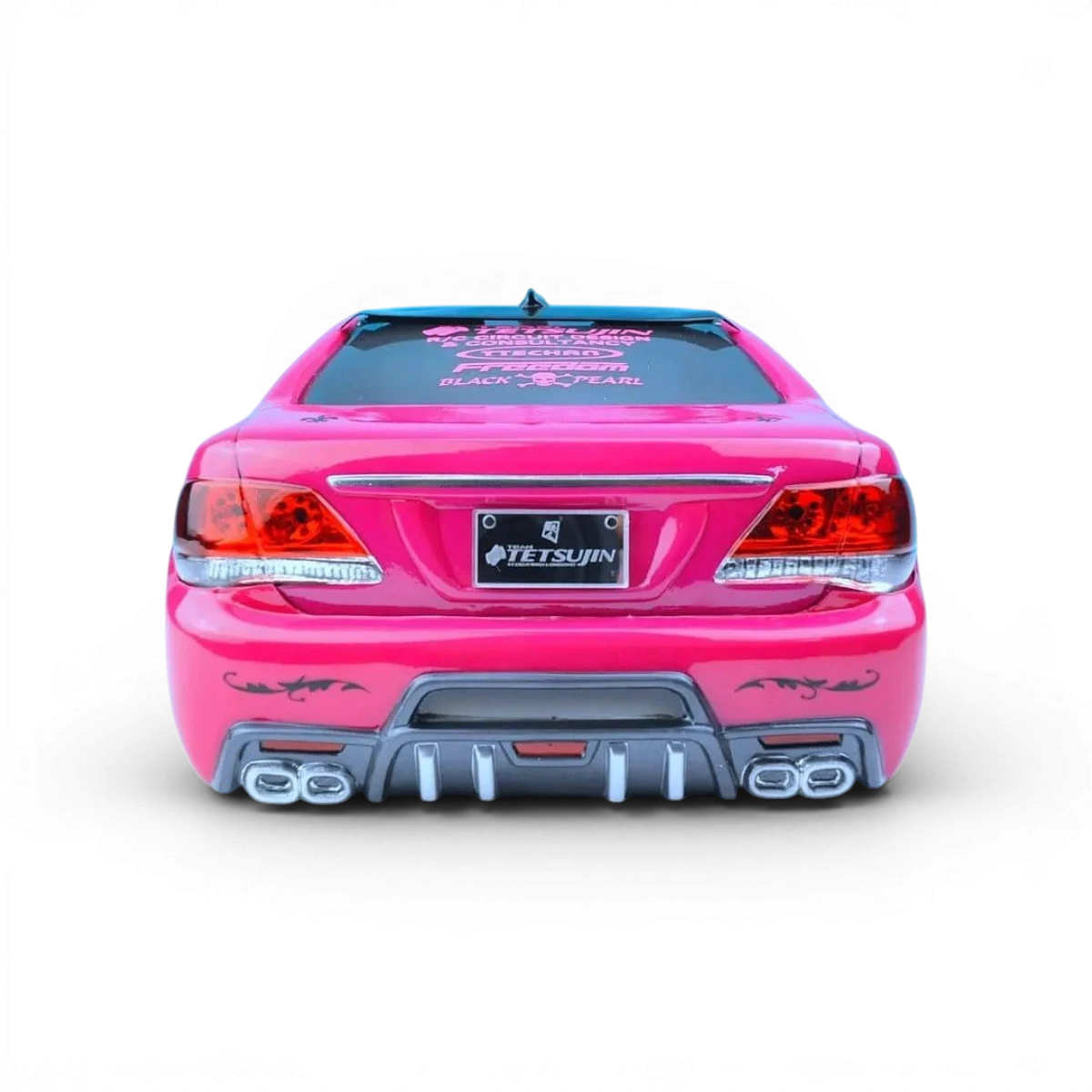 Modèle de carrosserie Toyota GRS20 Crown Tetsujin, détails visibles de la voiture en plastique pour collection ou modélisme.