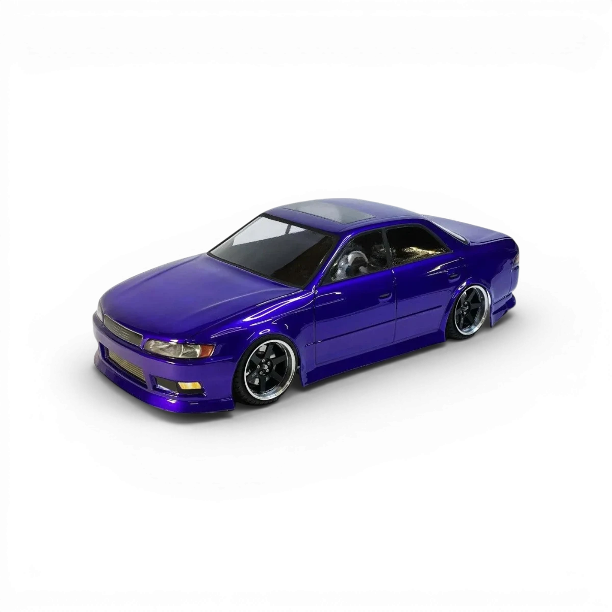 Carrosserie Toyota Mark 2 JZX90 TRD pour RC, modèle précis, fabriquée par Aplastics RC, en plastique avec détails réalistes