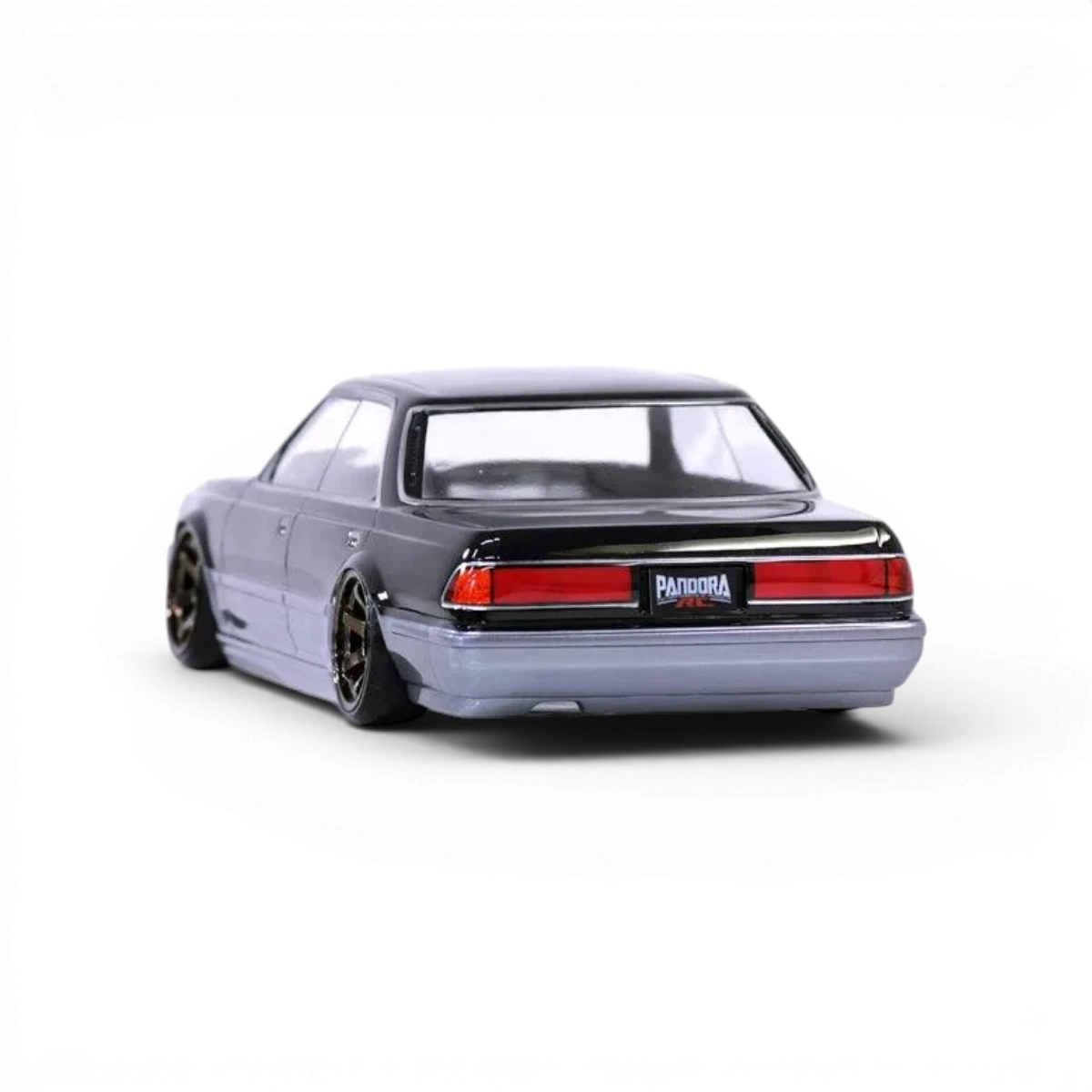 Carrosserie Toyota Mark II JZX81 Ver. 2, modèle Pandora RC, en plastique avec détails réalistes, vue de face sur fond blanc