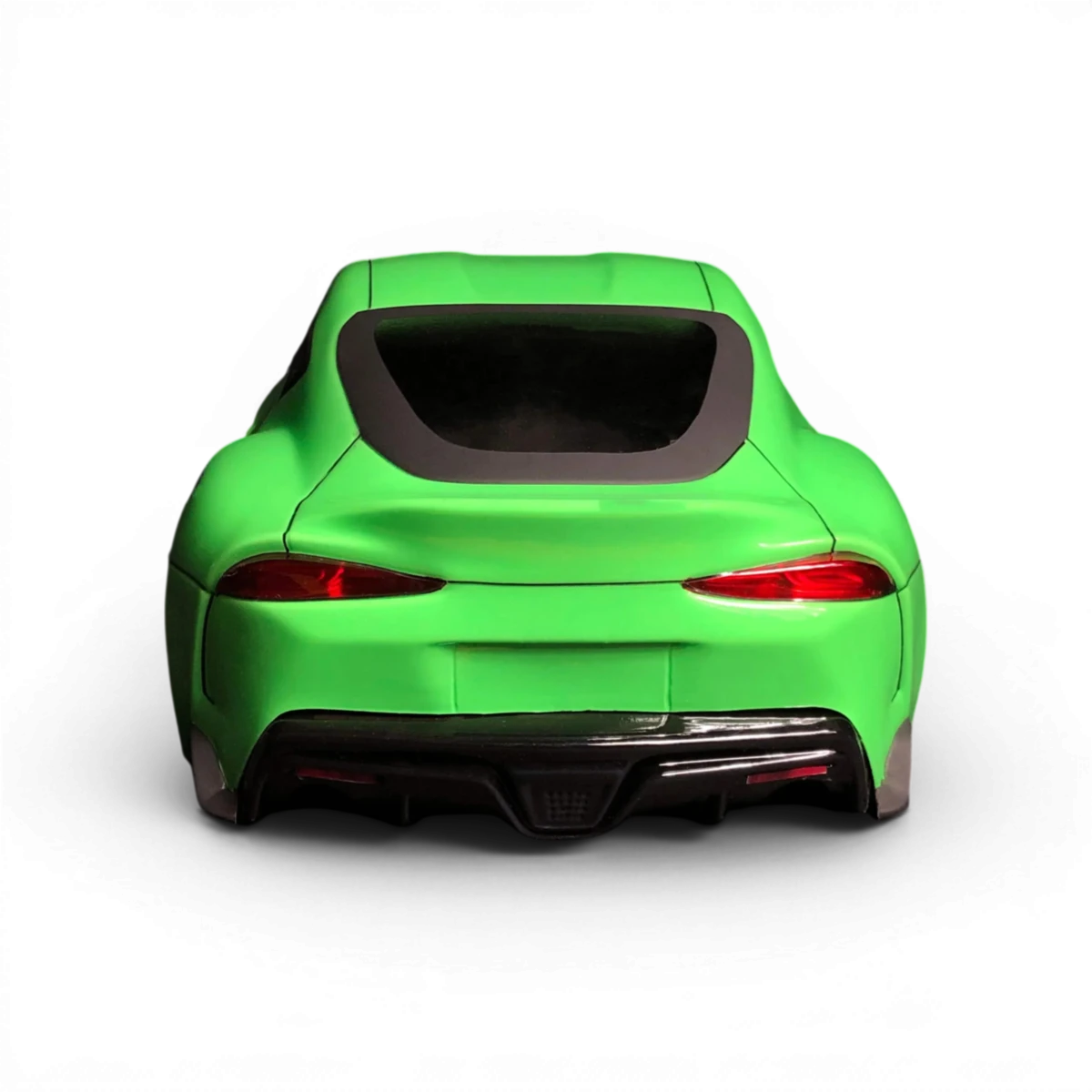 Carrosserie Toyota Supra A90, modèle RC Aplastics RC, en plastique, vue détaillée de la carrosserie pour voiture télécommandée.
