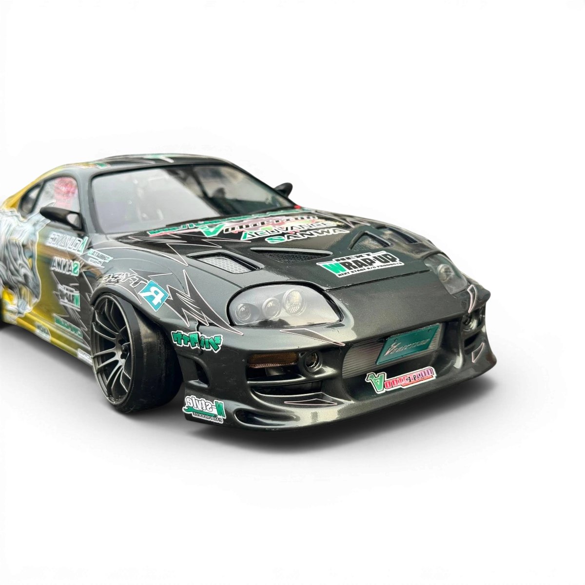 Carrosserie Toyota Supra MK4 JZA80 BOMEX de Addiction RC Design, kit large pour modélisme RC, couleur détaillée et réaliste