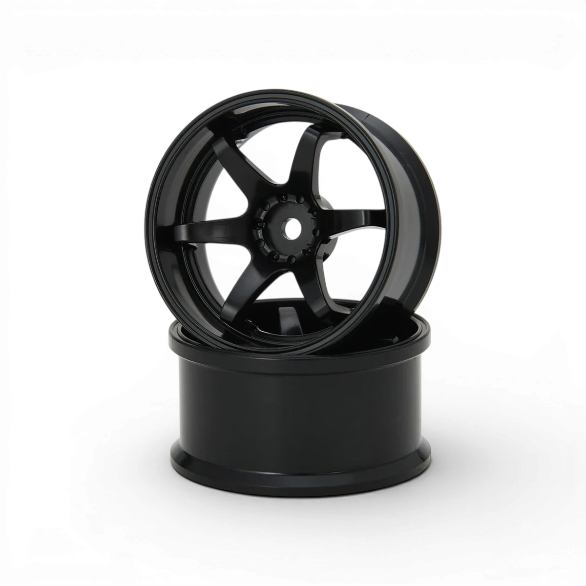 Jantes G-force Hayate N-6 Drift Noires, roues de traction avec décalage +6, design sportif pour voitures de drift.