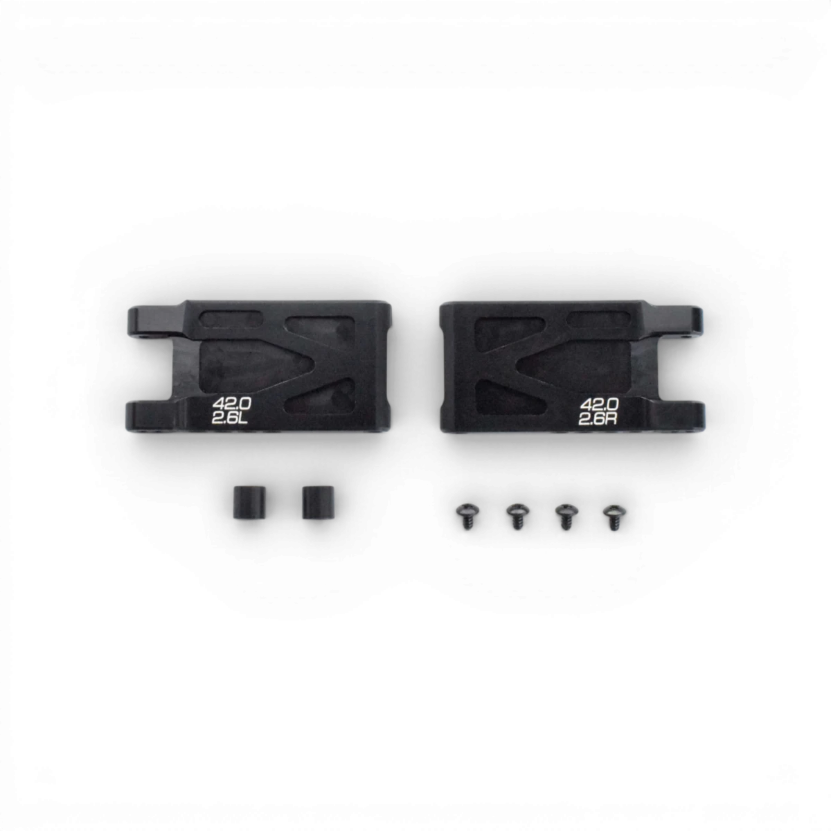 Triangle arrière haute traction de 42mm avec angle de 2,6° pour barre stabilisatrice, pièce détachée Team Reve D.