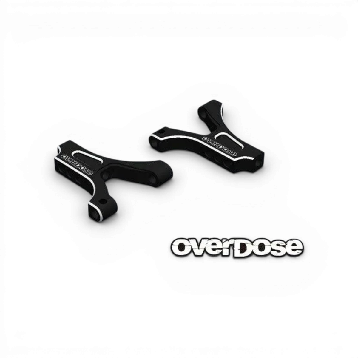 Triangles avant en aluminium pour vélo Overdose ES, pièce détachée robuste avec finition légère et durable.