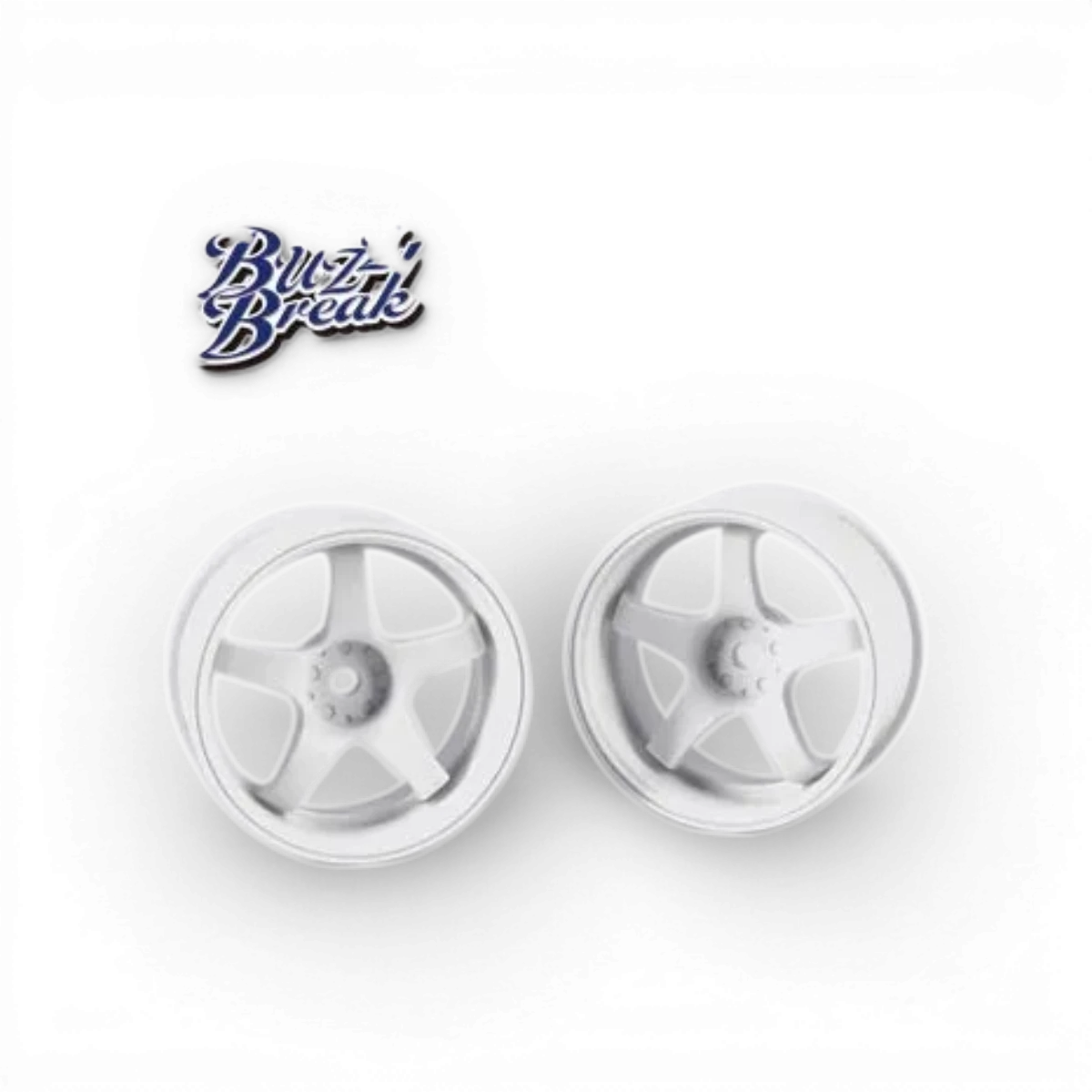 Roues Valino GV117D R-SPEC 26mm en blanc avec finition OFF+7, conçues pour vélos BuzzBreak, vue de face.