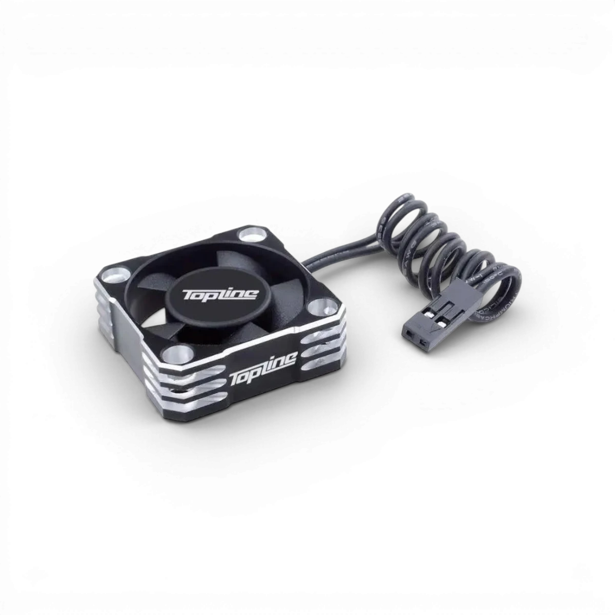 Ventilateur en aluminium de 30 mm de la marque Topline, appareil électronique compact avec pales en aluminium.