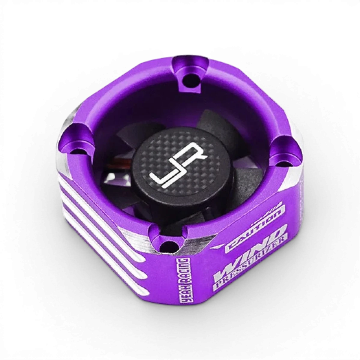 Ventilateur en aluminium violet de 30 mm de la marque Yeah Racing, idéal pour refroidissement électronique.