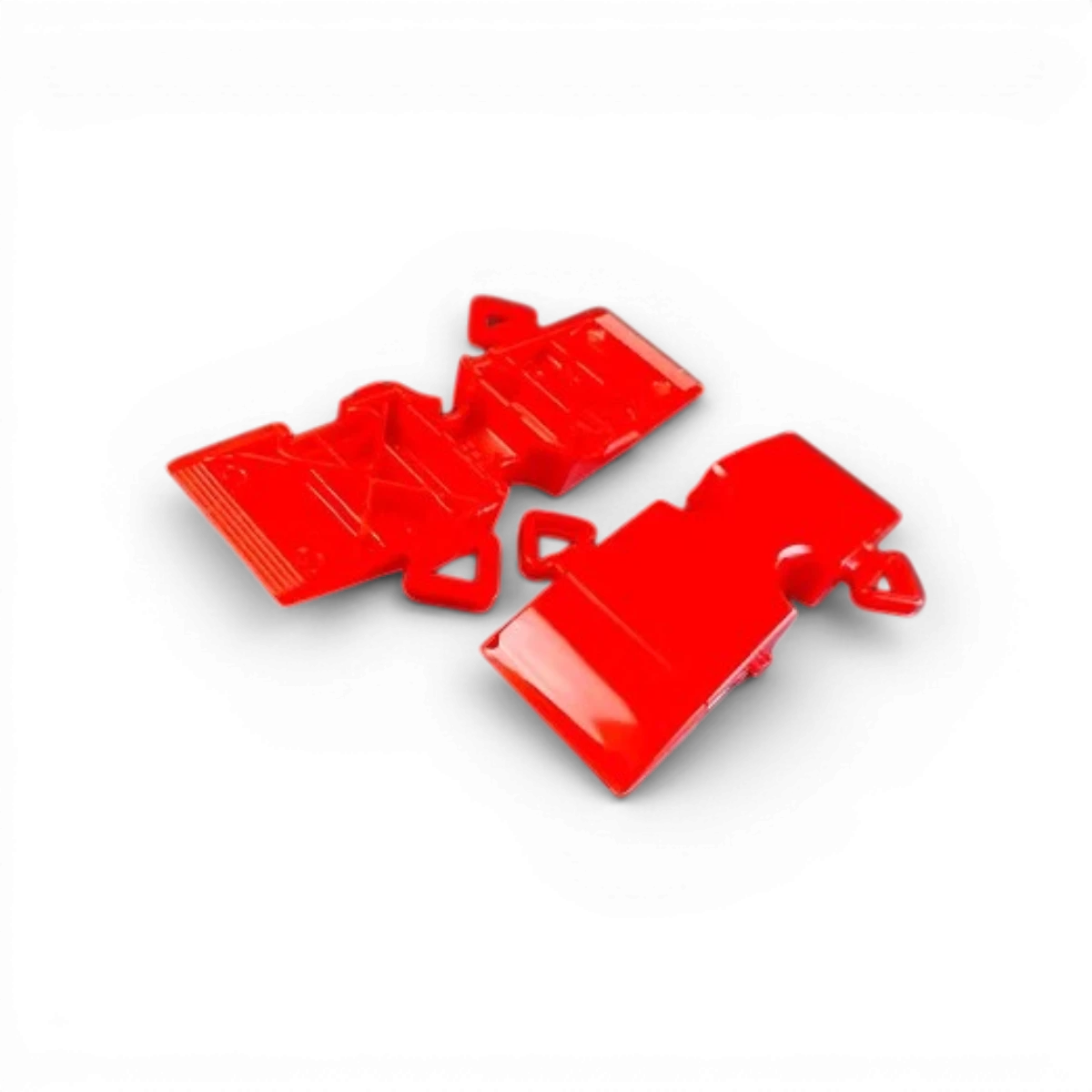 Vibreurs 1/10 Tetsujin Kerbs Curve System, accessoires pour modèles réduits, en plastique noir.