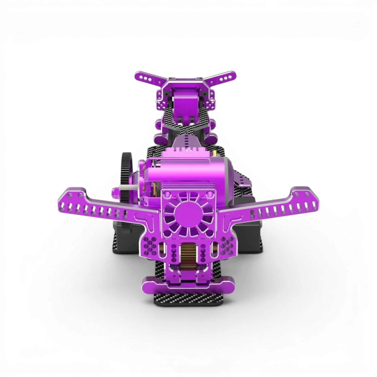 Cage différentielle violette avec platine supérieure et tour amortisseur pour YD2, marque RhinoRacing, pièce de suspension RC