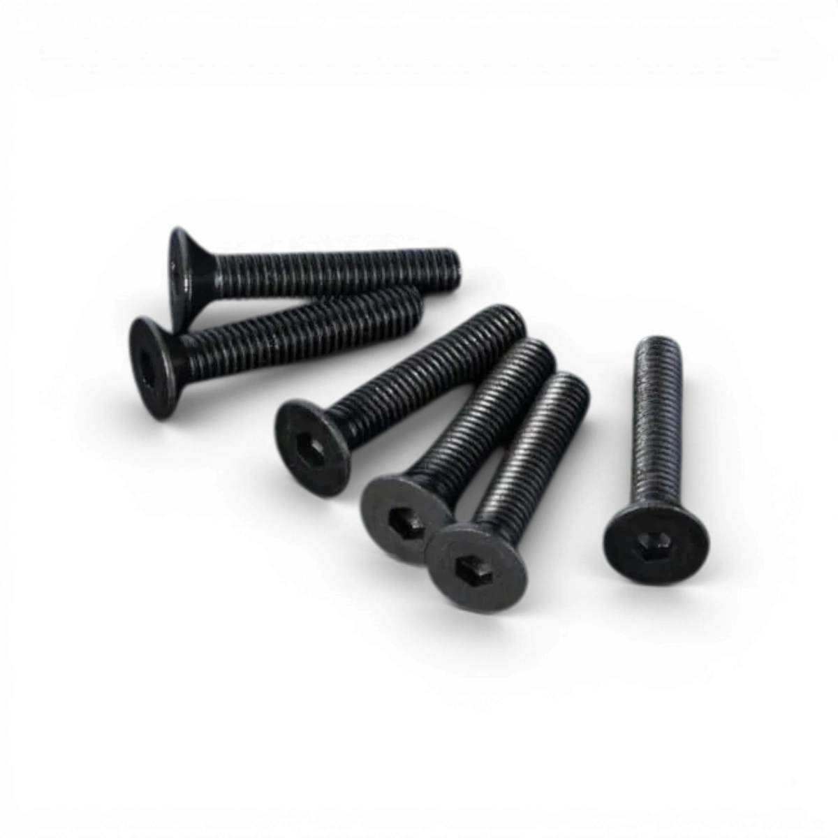 Six vis M3x16 à tête plate de la marque Max Speed Technology, pièces détachées pour assemblage ou réparation.