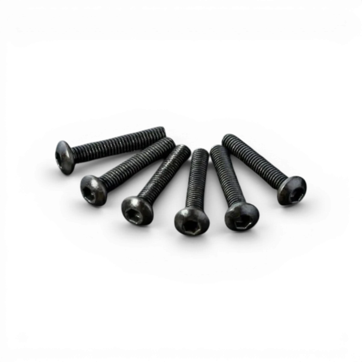 Six vis M3x16 à tête ronde de Max Speed Technology, pièces détachées pour fixation et assemblage.