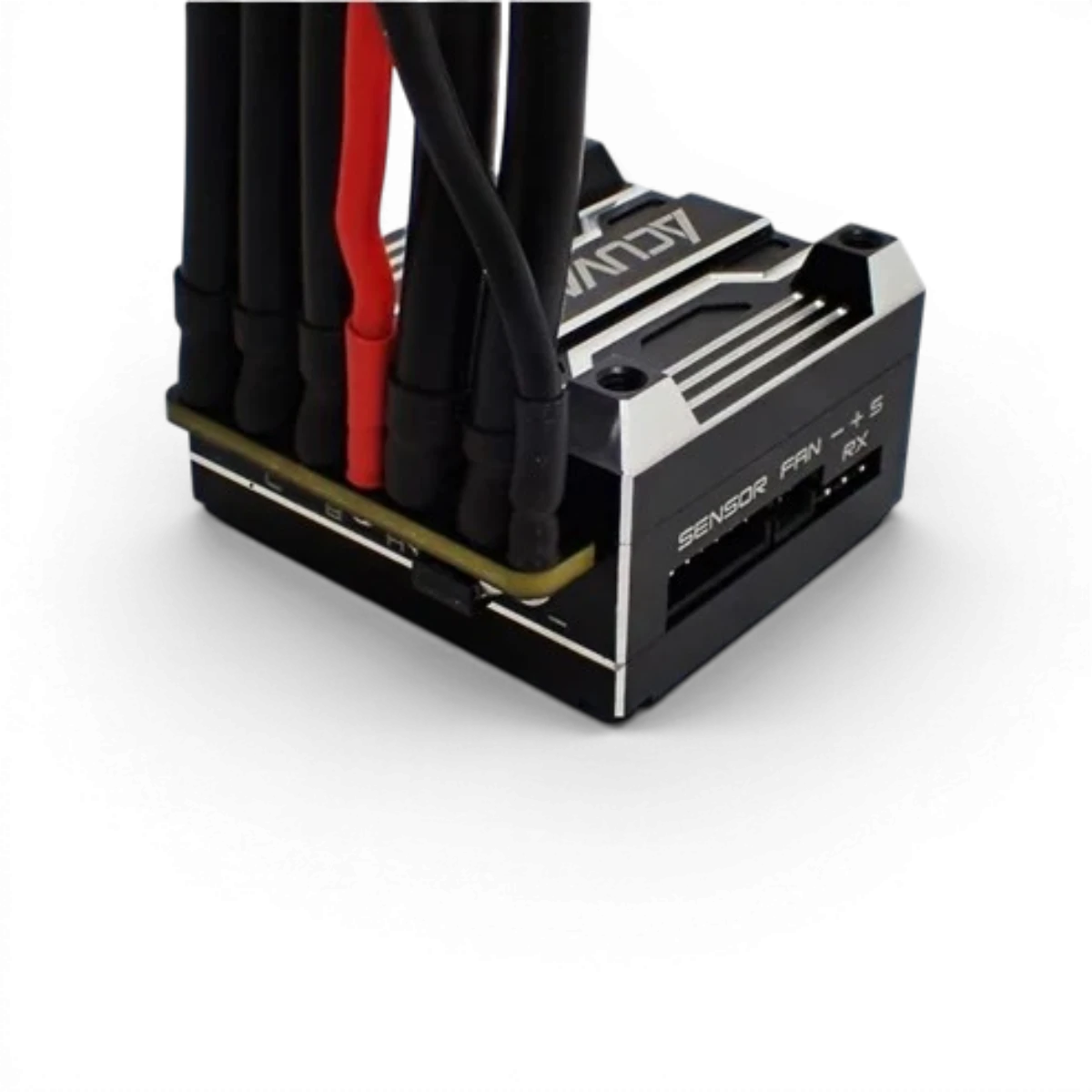 Électronique Xarvis XX Rouge édition de la marque Acuvance, vue de face avec détails en rouge vif.